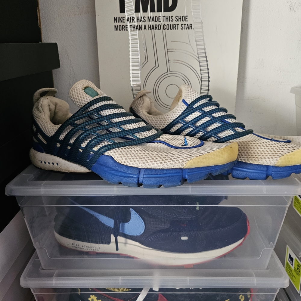 Nike Blue and Cream Sneakers